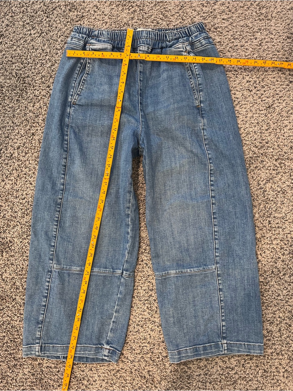 Pilcro Izzie Relaxed Pull-On Barrel Jeans medium - Picture 13 of 13